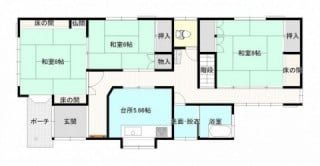 西栄町【中古住宅】1F間取図