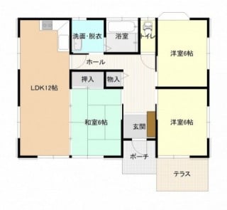 四区町【中古住宅】間取図